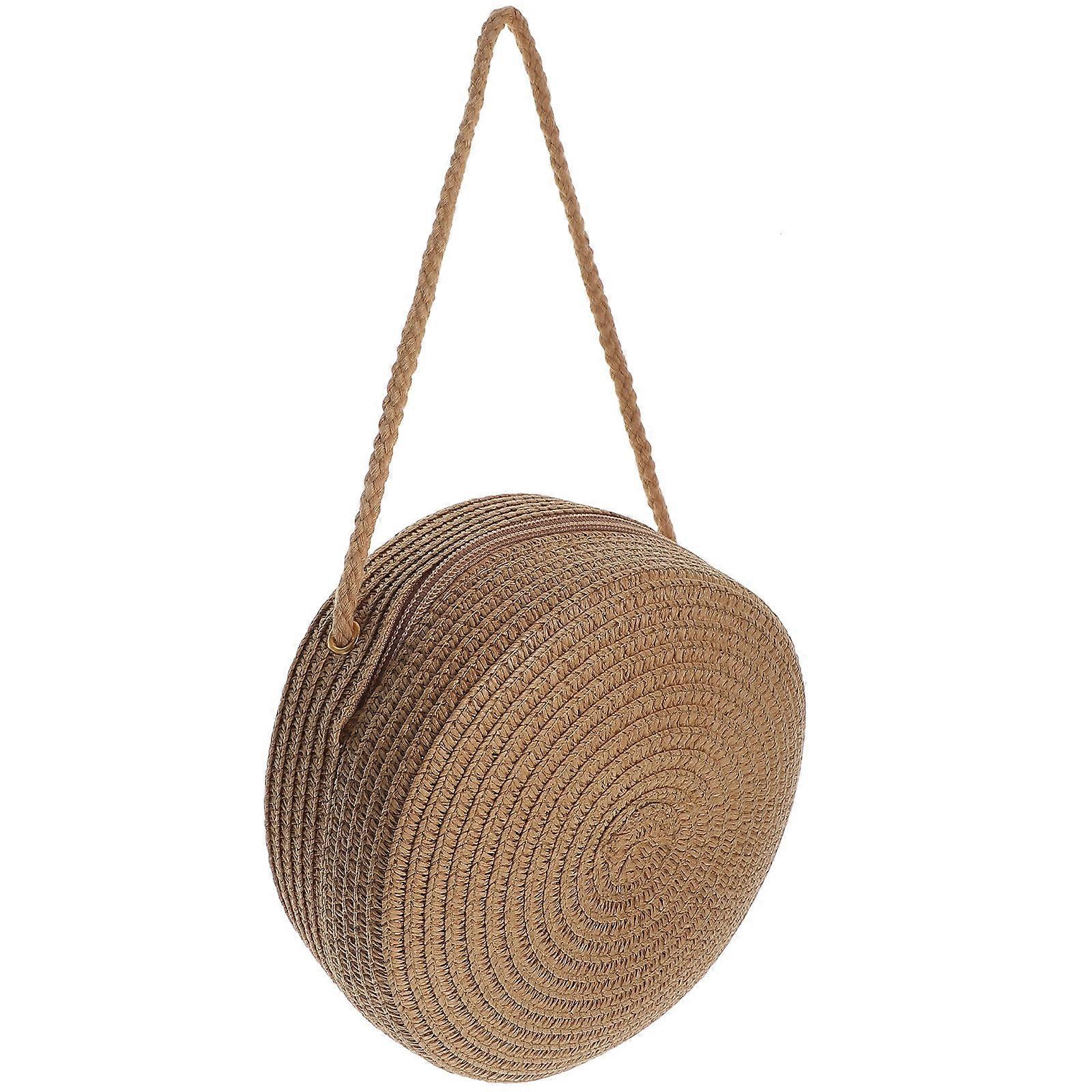 Travel-Friendly Purse Made from Straw, Stylish and Functional for Everyday Essentials