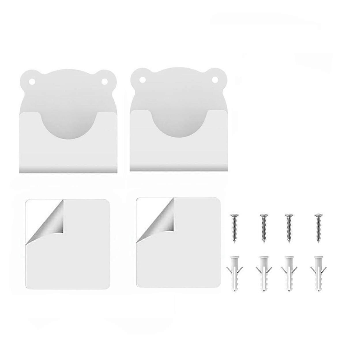 2 Pack Universal Acrylic Wall Mount Holder for Shower Curtain Rod Curtain Rod Retainer(Shower Curta