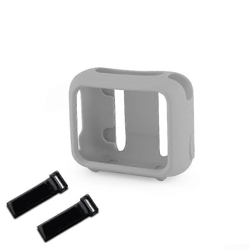 Case for JBL Go 4 Speaker, Shockproof Silicone Protective Cover for Portable Wireless Speaker, Grey