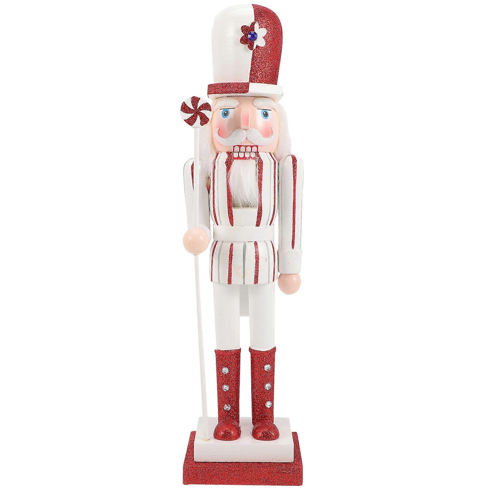 سطح المكتب كسارة البندق ديكور صغير تقليدي كسارة البندق جندي متعدد الألوان 39x9.5 سم 1 قطعة