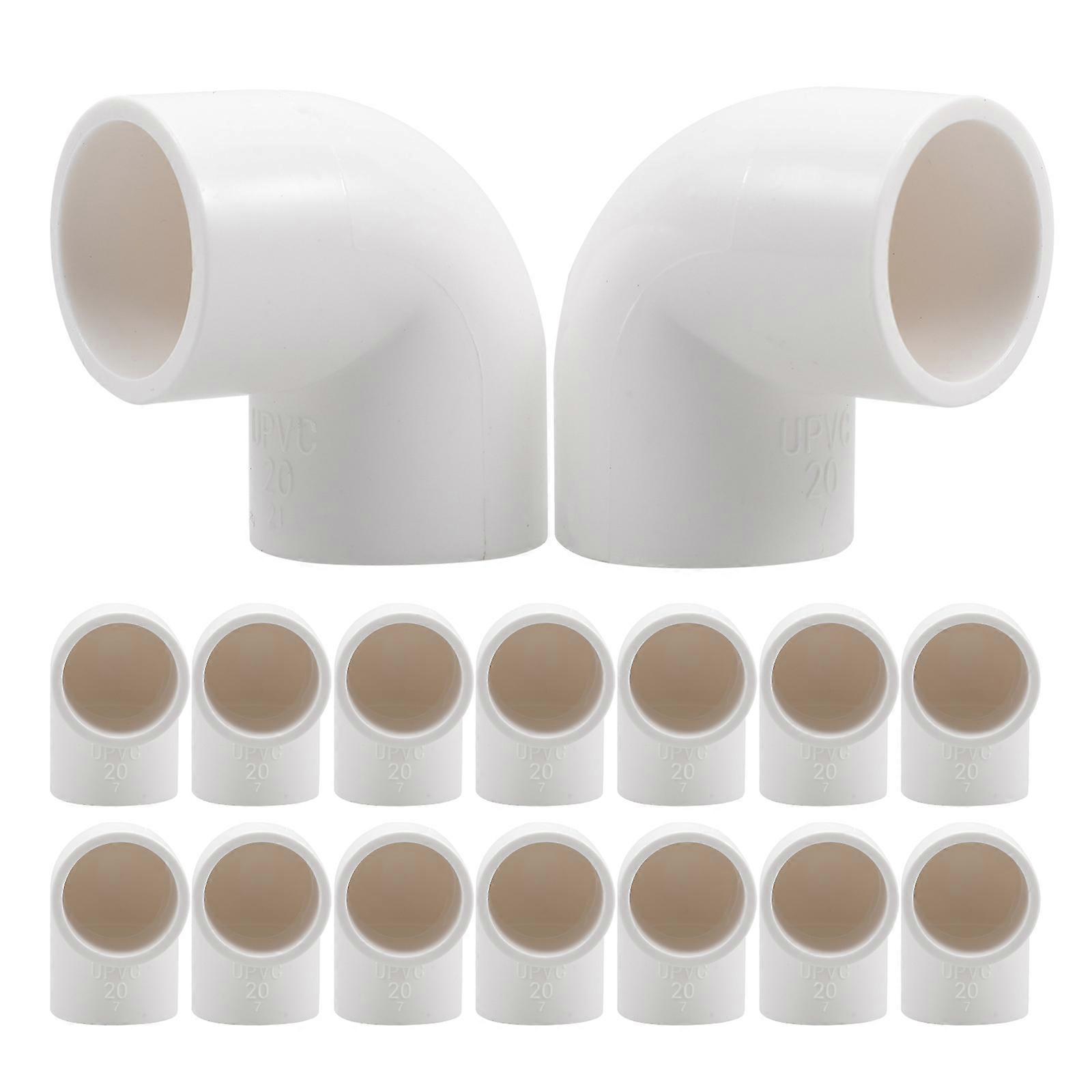 Pipe Fittings Connector Elbow Fittings For Garden Hose Elbow Connector 90 Degree Elbow 20Pcs
