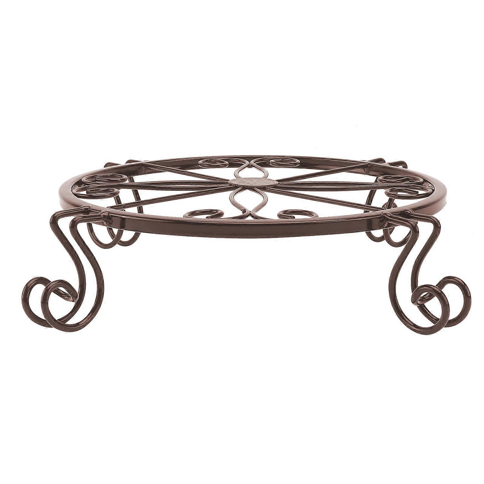 Coffee Iron Flower Pot Stand for Home Use Durable Household Decor and Outdoor Ornament