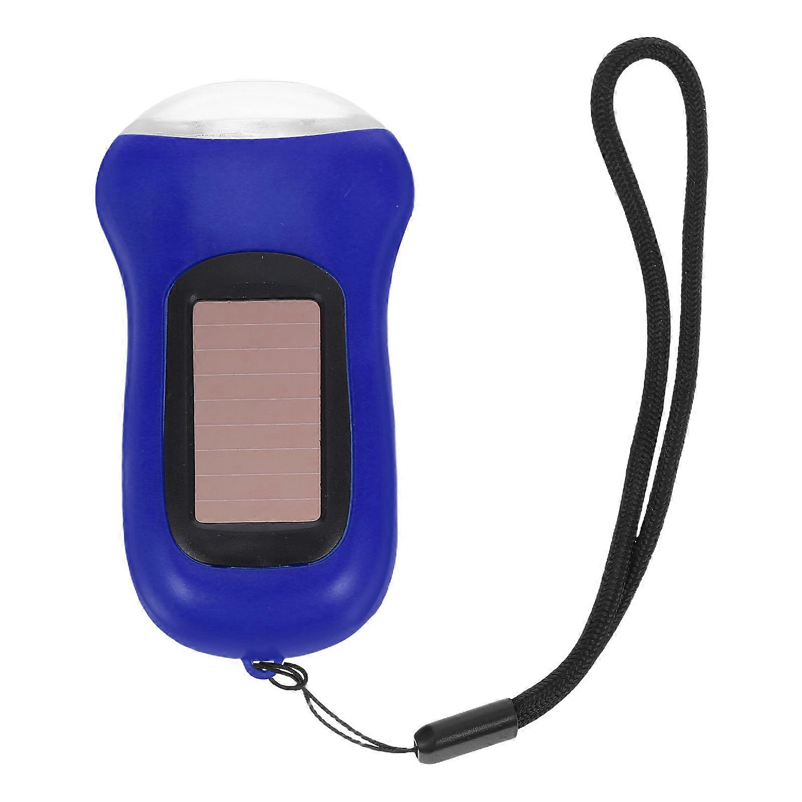 Portable Hand Crank Lights Solar Flashlight Emergency Lighting Rechargeable No Battery Required Outdoor Enthusiasts 1Pcs