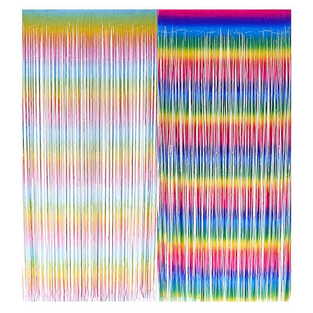 Decor for Party 2Pcs Assorted Color Rainbow Props