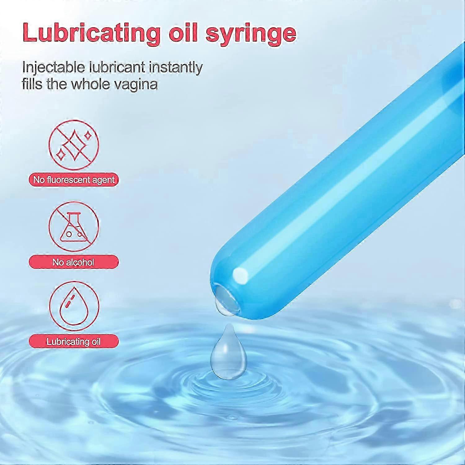 Lubricant Launcher, Lubricant Applicator with Smooth Round Tip, Reusable (2-Pack, Blue)