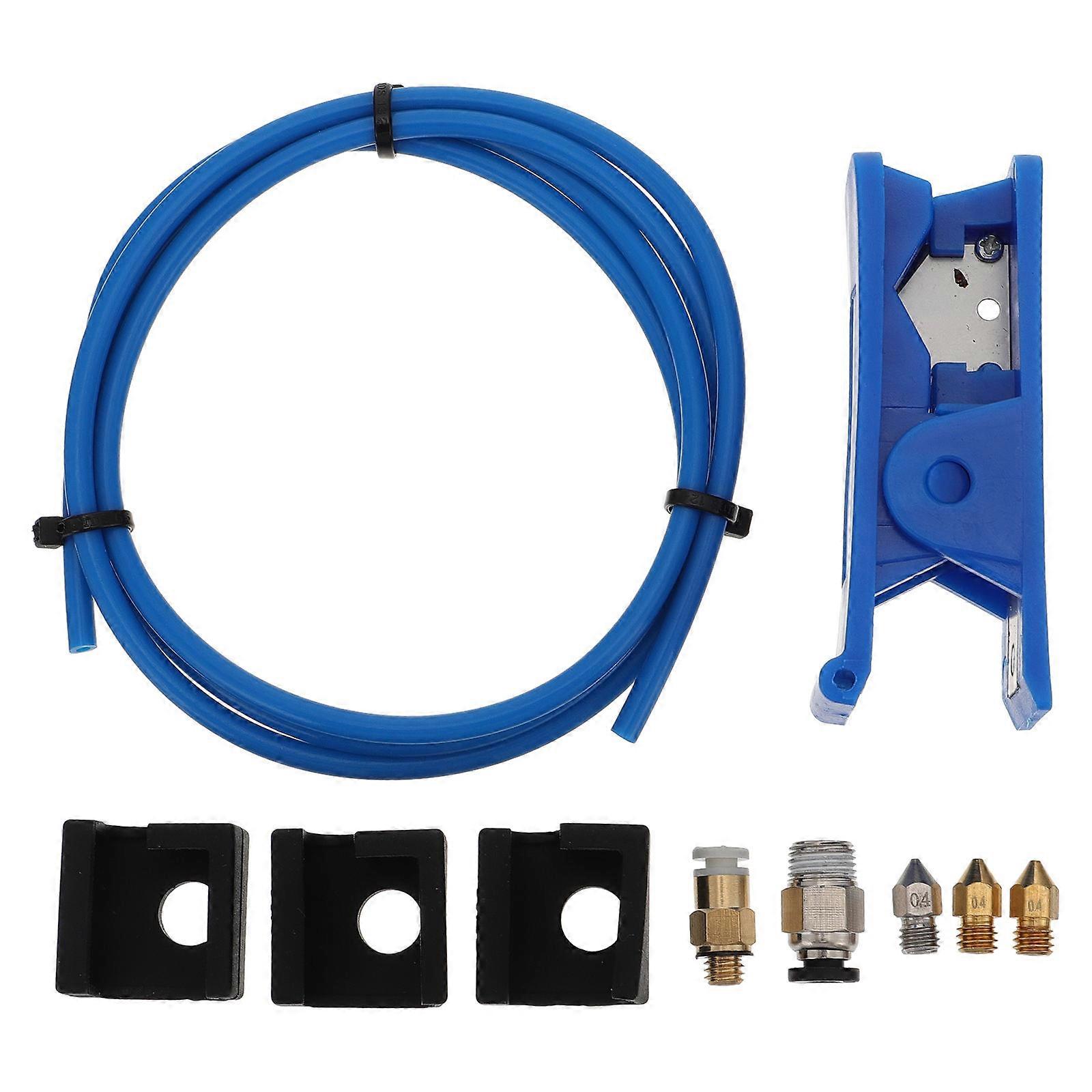 PTFE Tubing Connectors 3D Printer Parts Nozzle with Heat Retention and Corrosion Resistance for 3D Printing 1 Set