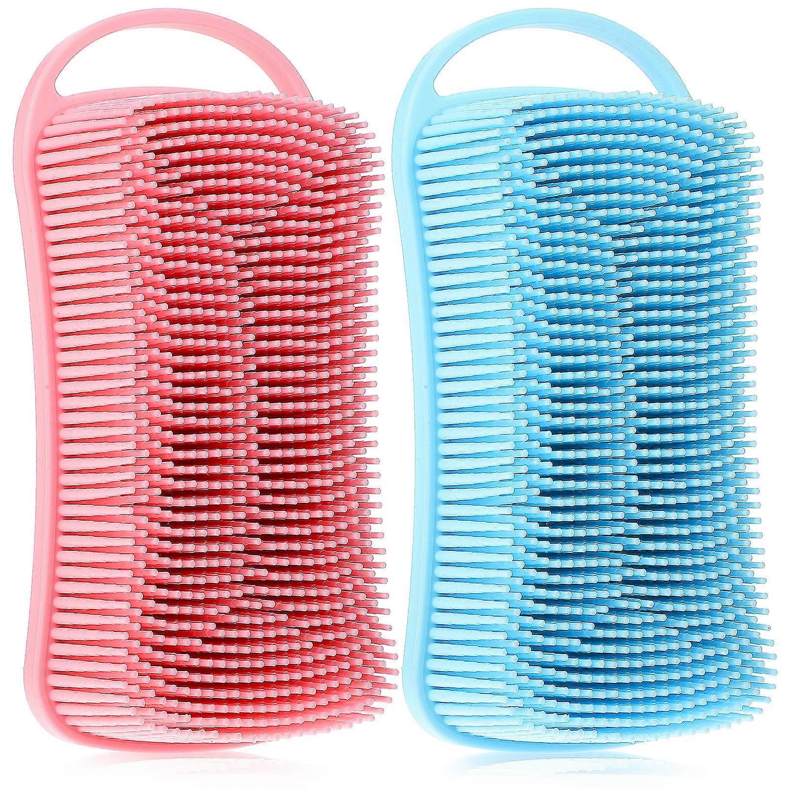 Here's a well structured product description for your **2pcs Silicone Body Scrubbers (Exfoliating Bath Brush)**:
### **2pcs Silicone Body
