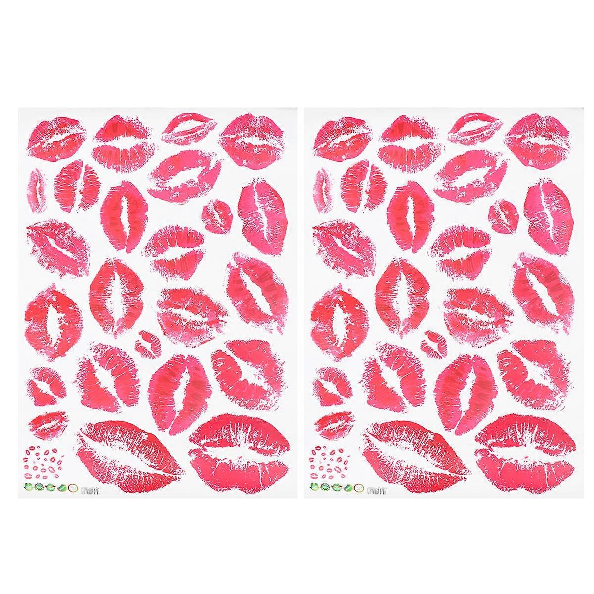 Wall Stickers 2pcs Creative Decorative Decals PVC Peel and Stick Wallpaper Art for Smooth Surfaces Easy Removal No Residue
