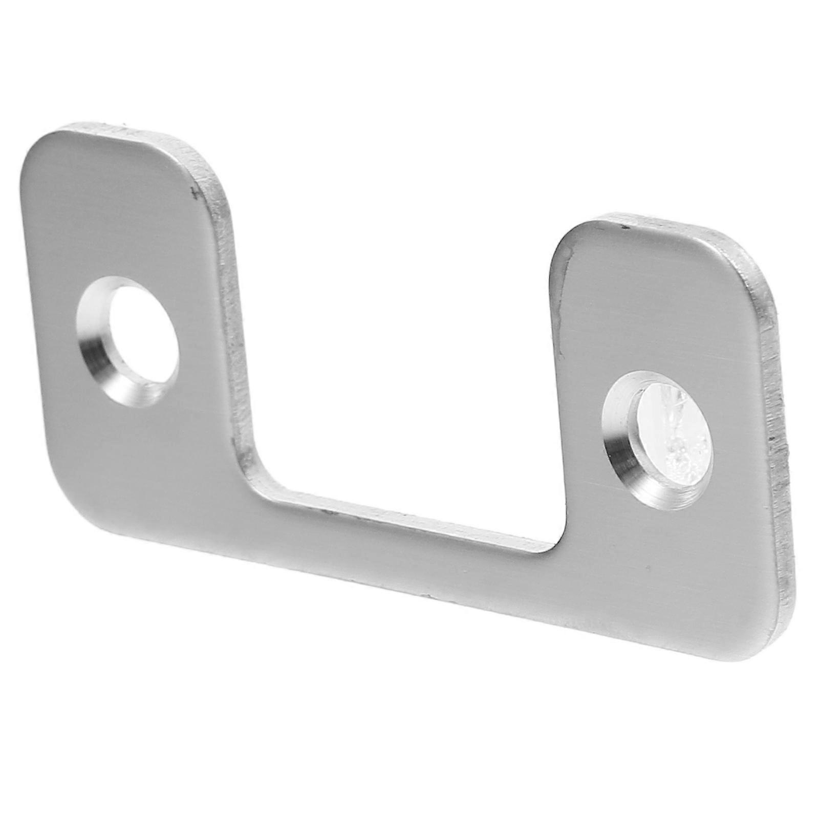 Deadbolt Strike Plate Door Lock Guard Plate Smooth Insertion Homeowners Rectangular Shape 5.70X2.50X0.20CM 1Set