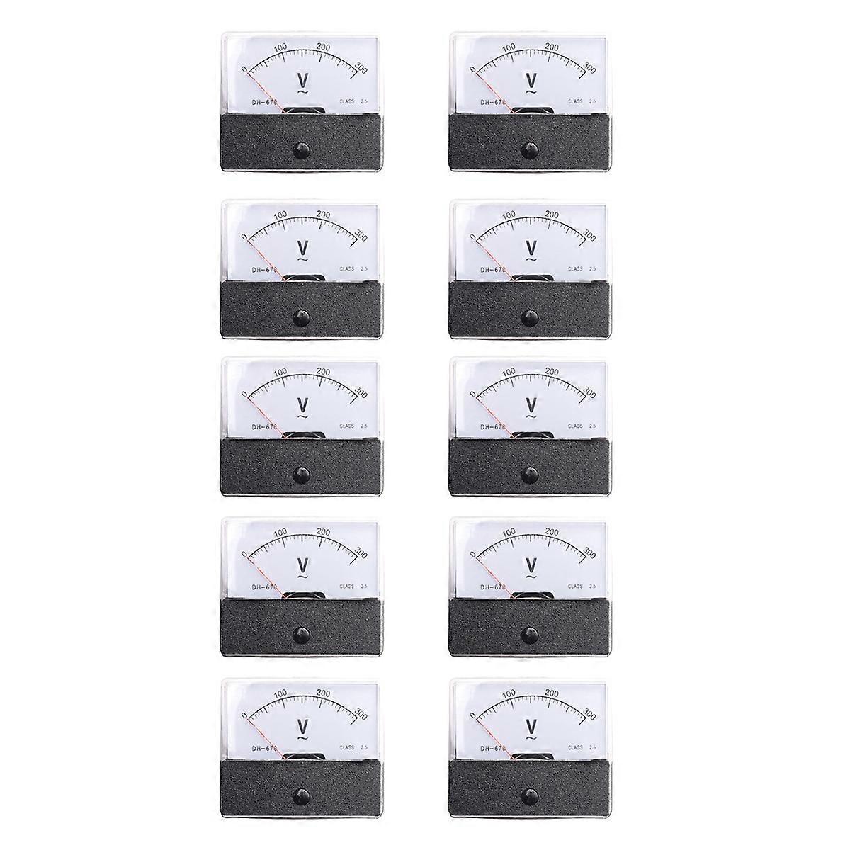 Rectangle AC 0-300V Gauge Analog Panel Meter Voltmeter DH670