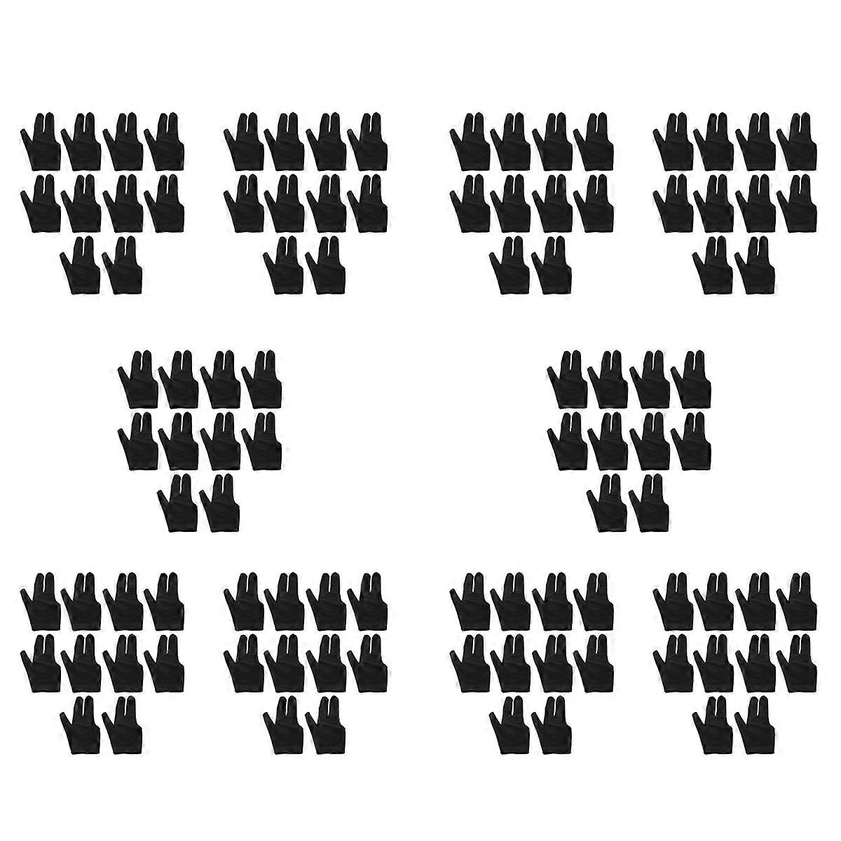 10Pcs Billiard Gloves 3 Fingers Left and Right Snooker Cue Gloves