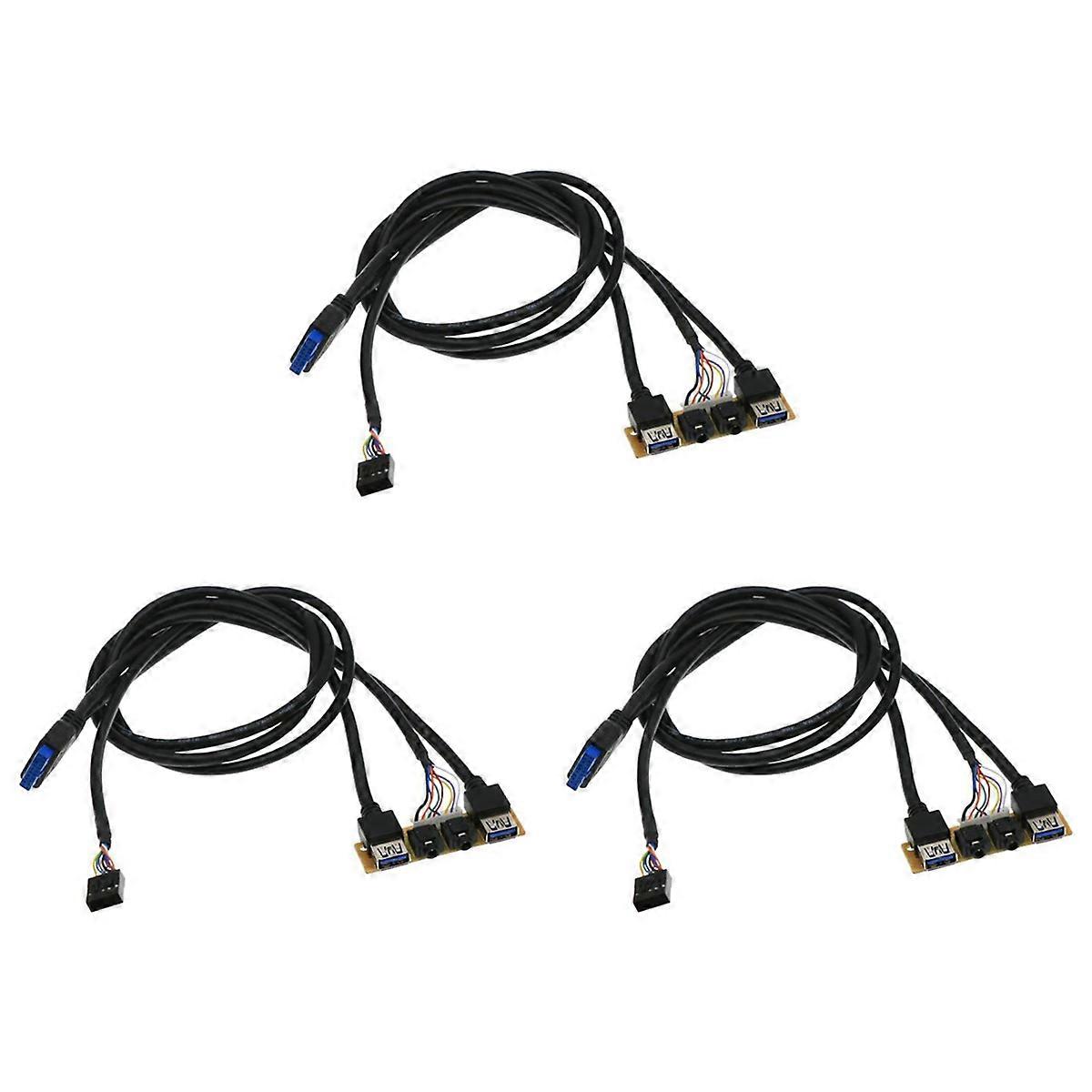 60cm Panel USB3.0+USB3.0+HD Audio Jack Ports I/O Board+Internal Wire