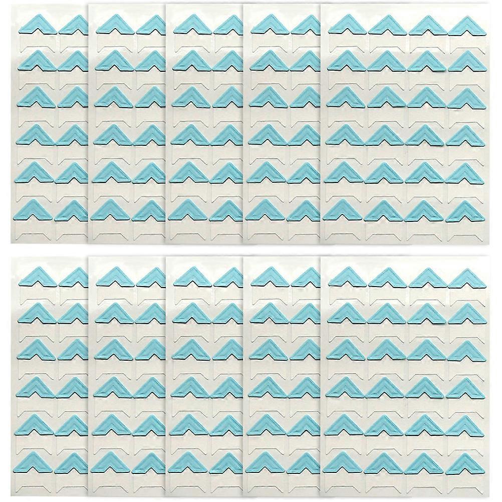 Self-Adhesive Paper Corners Decorate Photos Suitable For Memory Books And Journals Sky-Blue 10 Sheets