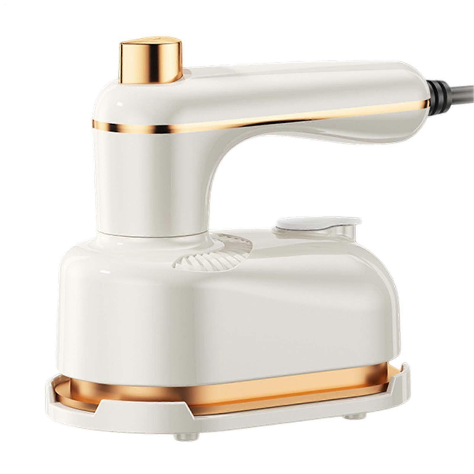 Clothing Steamer, 220V Travel Garment Iron for Wedding Dresses, Reusable Beige Fabric Care Tool, EU Compatible
