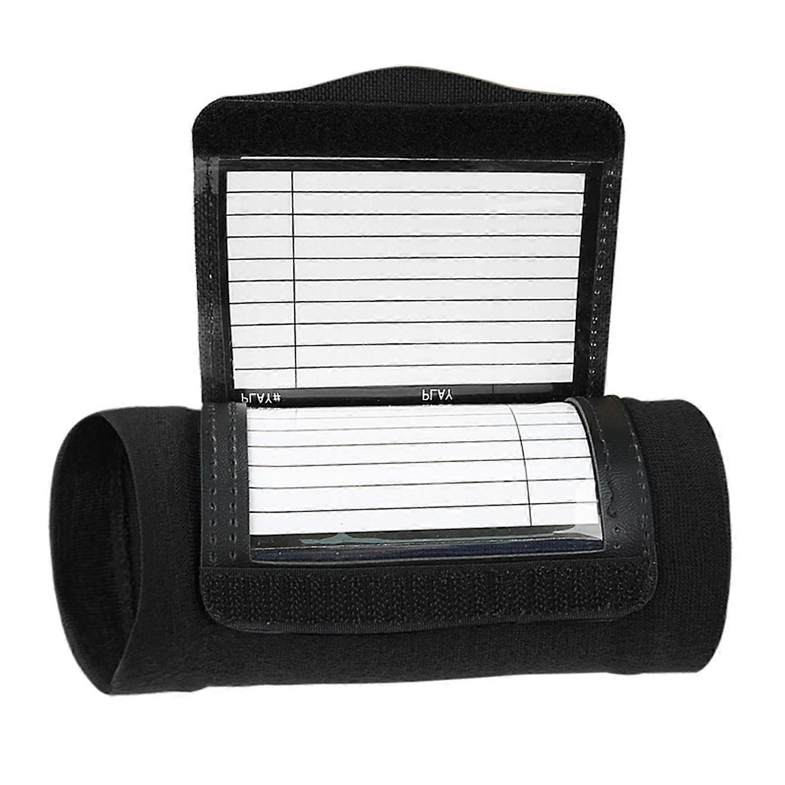 Adjustable Football Arm Band With 2 Windows for Quarterbacks, Teens, and Adults - Tackle Touch Football - Black