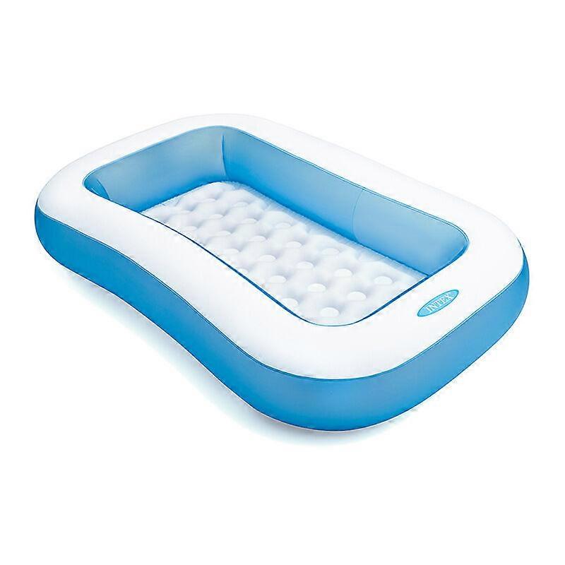 Rectangular Kids Pool 166x100 cm, Outdoor Pool, Blue,-DENUOTOP