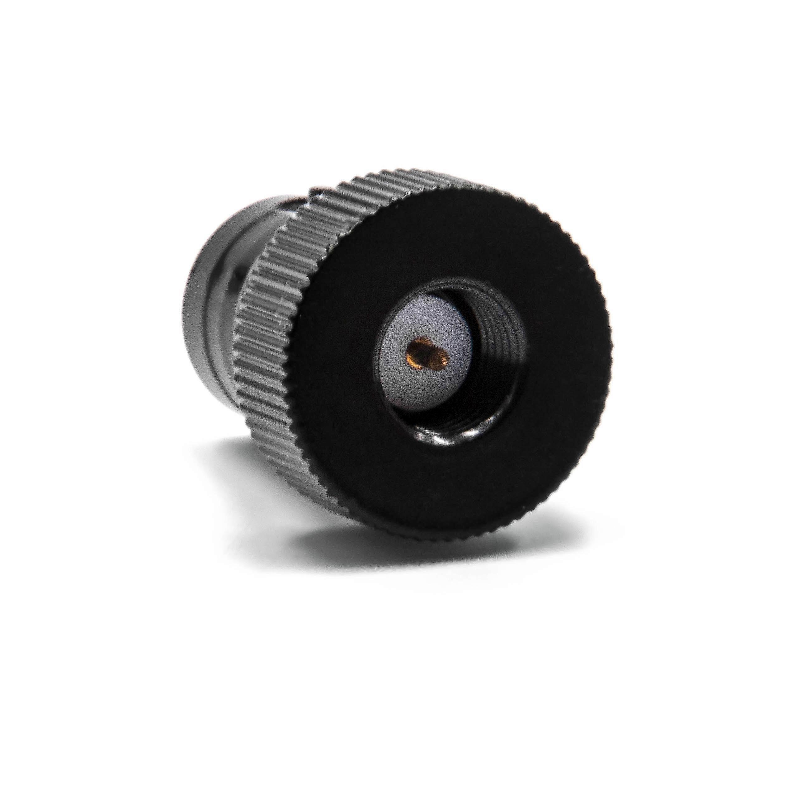 vhbw Antennenadapter kompatibel mit Wouxun KG-UV6D, KG-UV8D Funkgeräte - BNC Buchse auf SMA Stecker Adapter Schwarz
