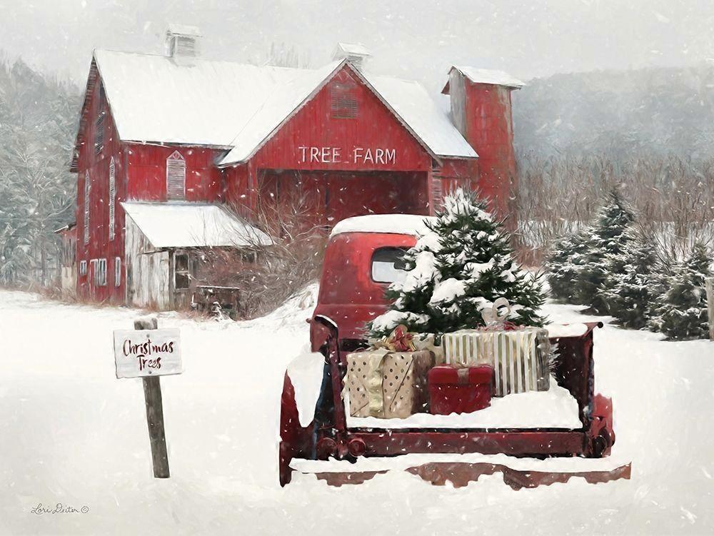 Tree Farm Christmas Poster