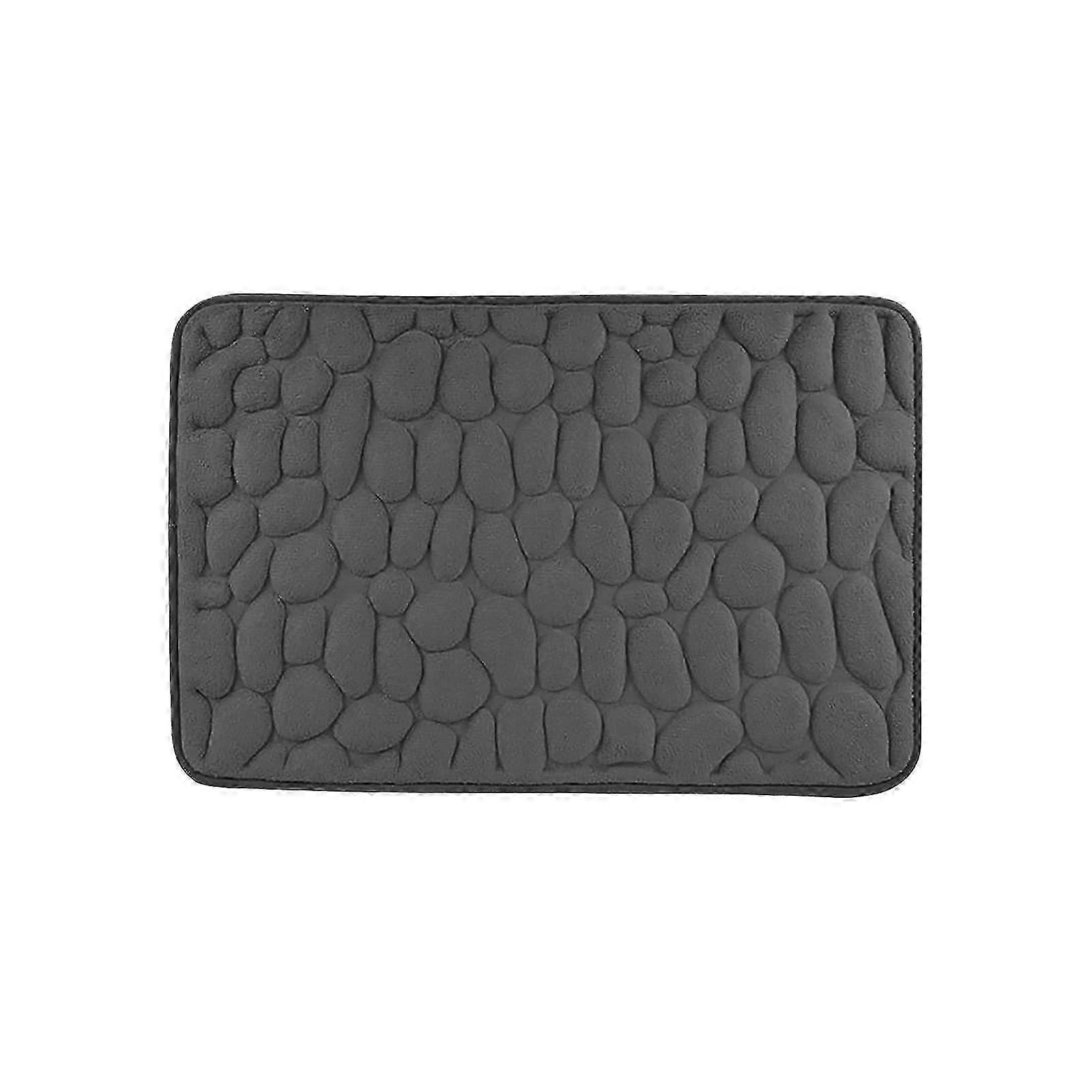 1pc Memory Foam Bath Rug, Non-Slip Water Absorbent Bathroom Mat, Soft Washable Carpet for Shower