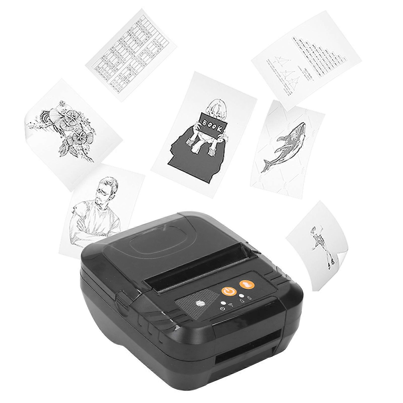Thermal Receipt Printer Portable Mini Wireless Bluetooth Bill Ticket Printing Machine Compatible for IOS 