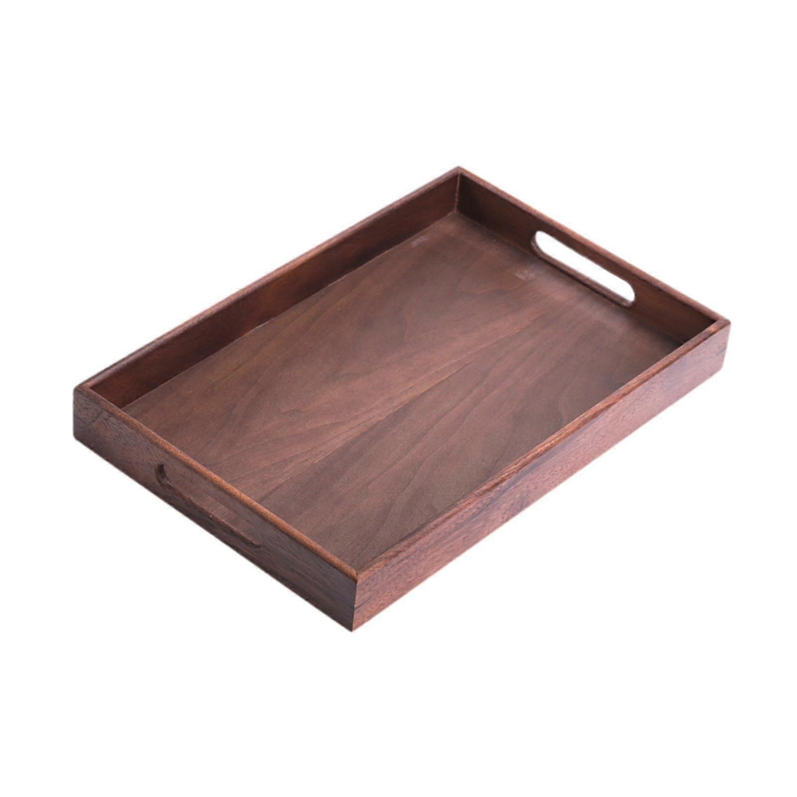Rustic Serving Tray with Handles Ideal for Breakfast, Lunch, and Snack Use in Restaurants and Homes