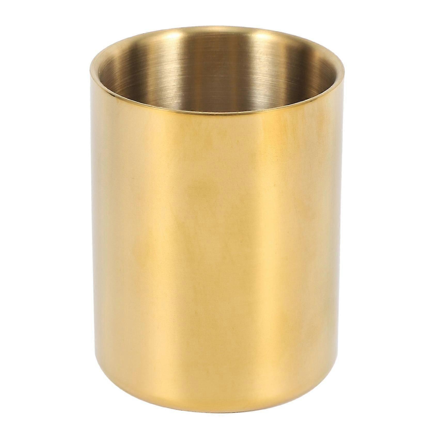 Bleistift-Becherhalter, Schreibtisch-Organizer, goldfarben, Stiftehalter, Behälter, Desktop-Schreibwaren-Organizer, Tab