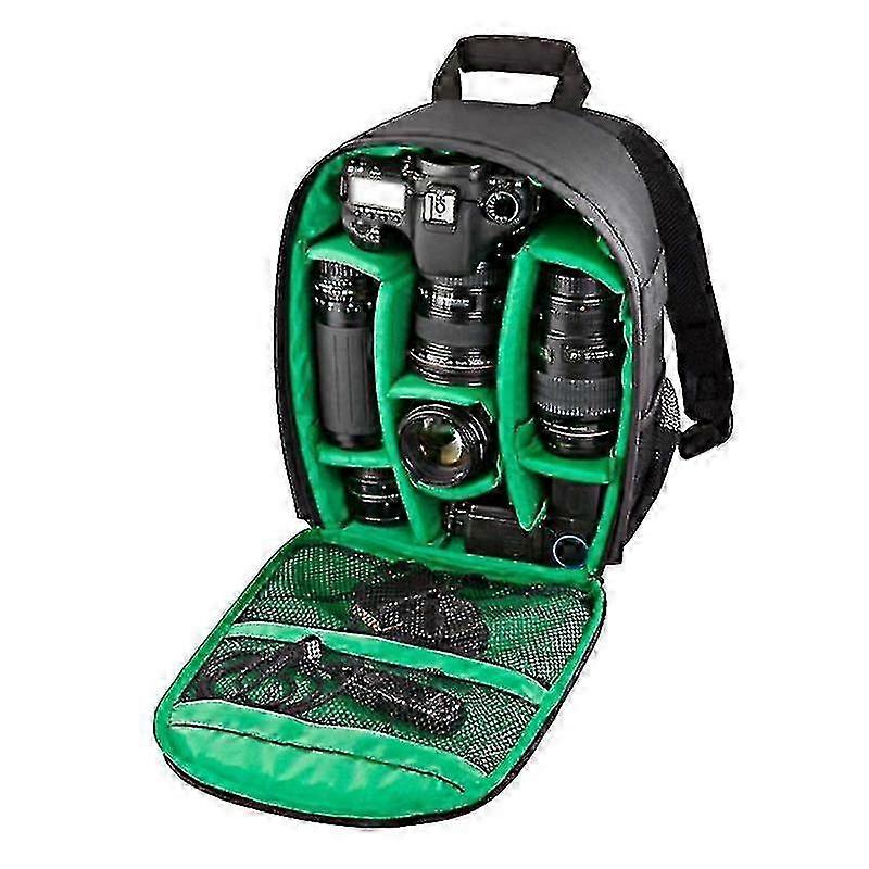 互換性のあるブランド用のポータブルアウトドアスポーツバックパックカメラバッグ、サイズ:27.5 * 12.5 * 34 cm(グリーン)