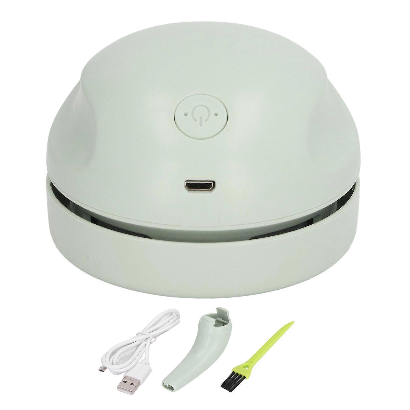 2025 Latest Model  Table Vacuum Cleaner Green USB Rechargeable Detachable