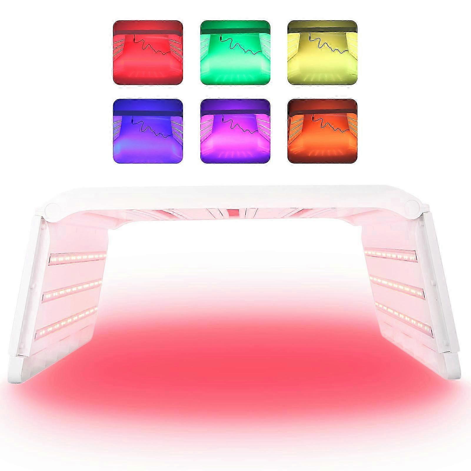 7 Colors Mini Folding Led Photon Light Therapy Skin Rejuvenation Machine Device For Whole Body 110240vuk Plug