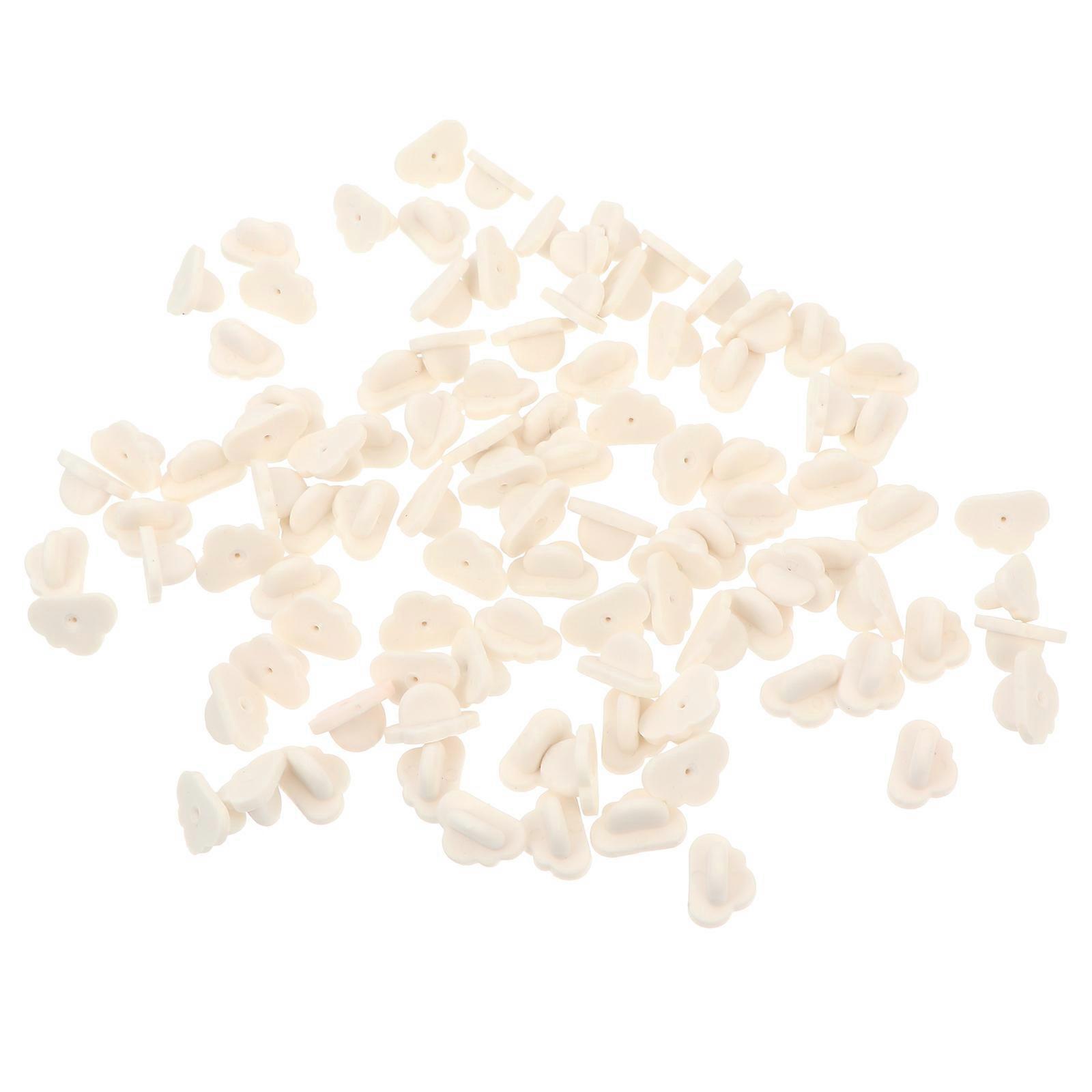 100pcs Badge Back Tacks Pin Base Brooch Clutch Lapel Pin Backs