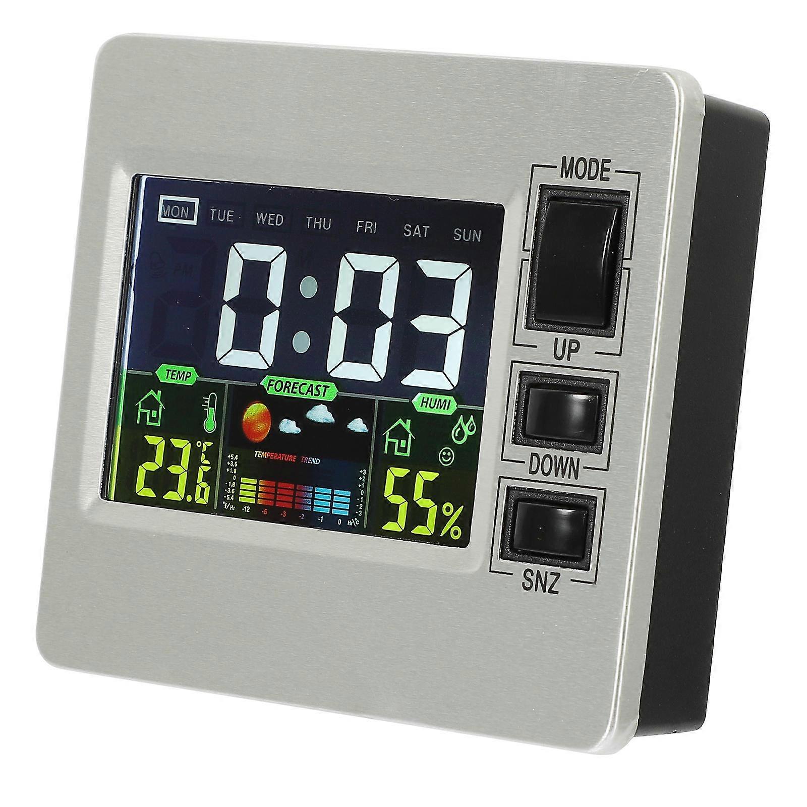 Led Clock Digital Portable Clock Wall Mountable Time Display 8.50X7.60X2.30cm Multi Color 1Set