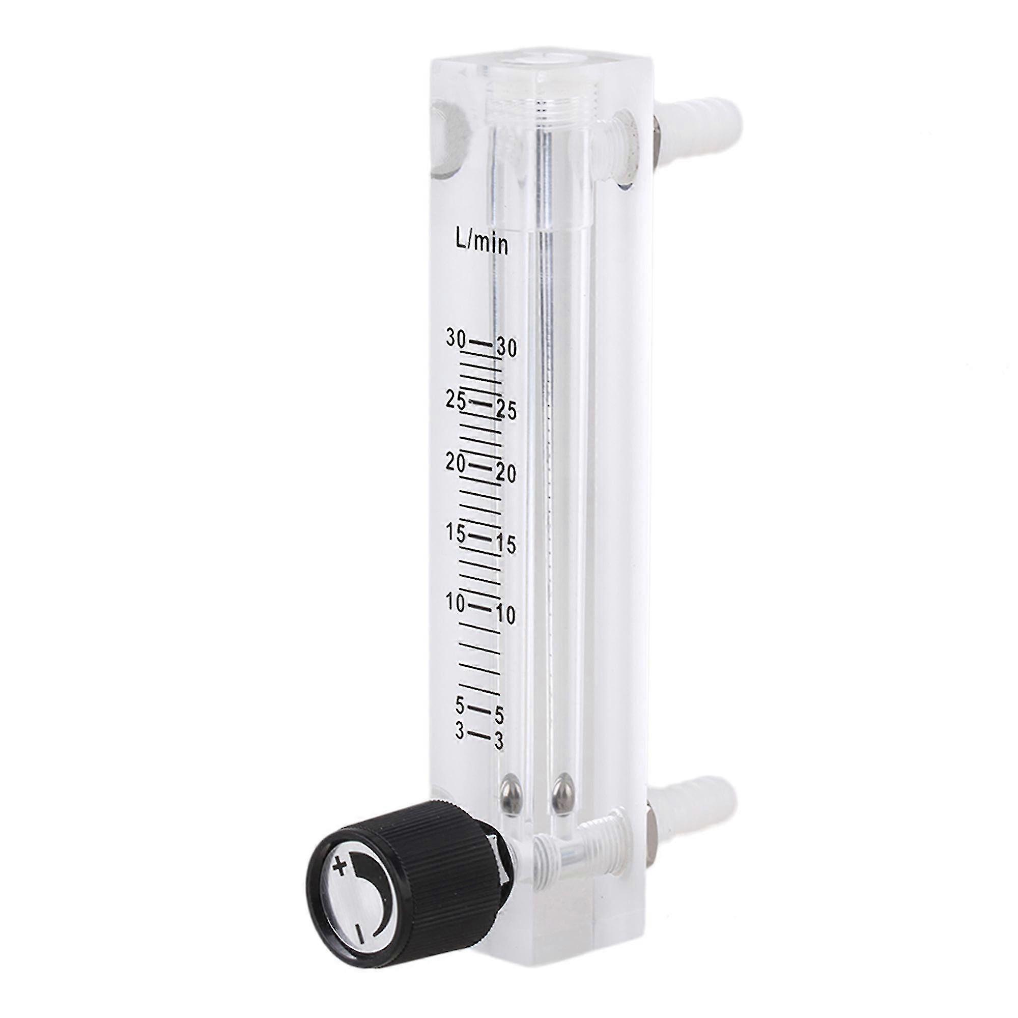 LZQ-7 Oxygen Flowmeter 3-30LPM Flow Meter with Valve for Oxygen Air Gas
