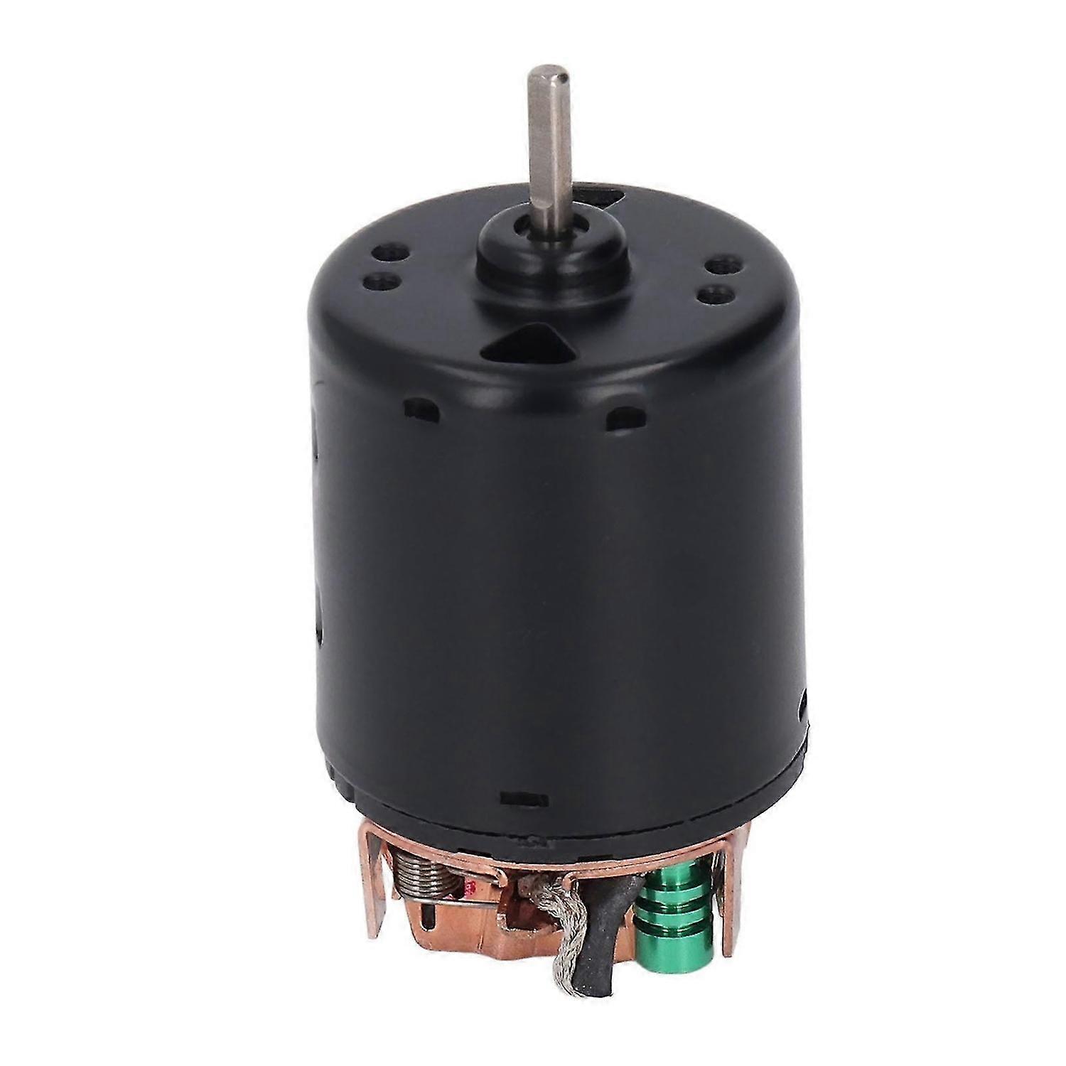 DC Brushed Motor High Torsion Black Shell Carbon Brush Convenient Installation for High Speed Car Model 55T 8000RPM 1.0A 2000g