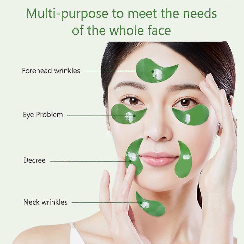Eye Mask 60 PCS Eye Treatment Gels Eye Patches with Algae Extract for Moisturizing & Reducing Dark Circles Puffiness Wrinkles Fine Lines