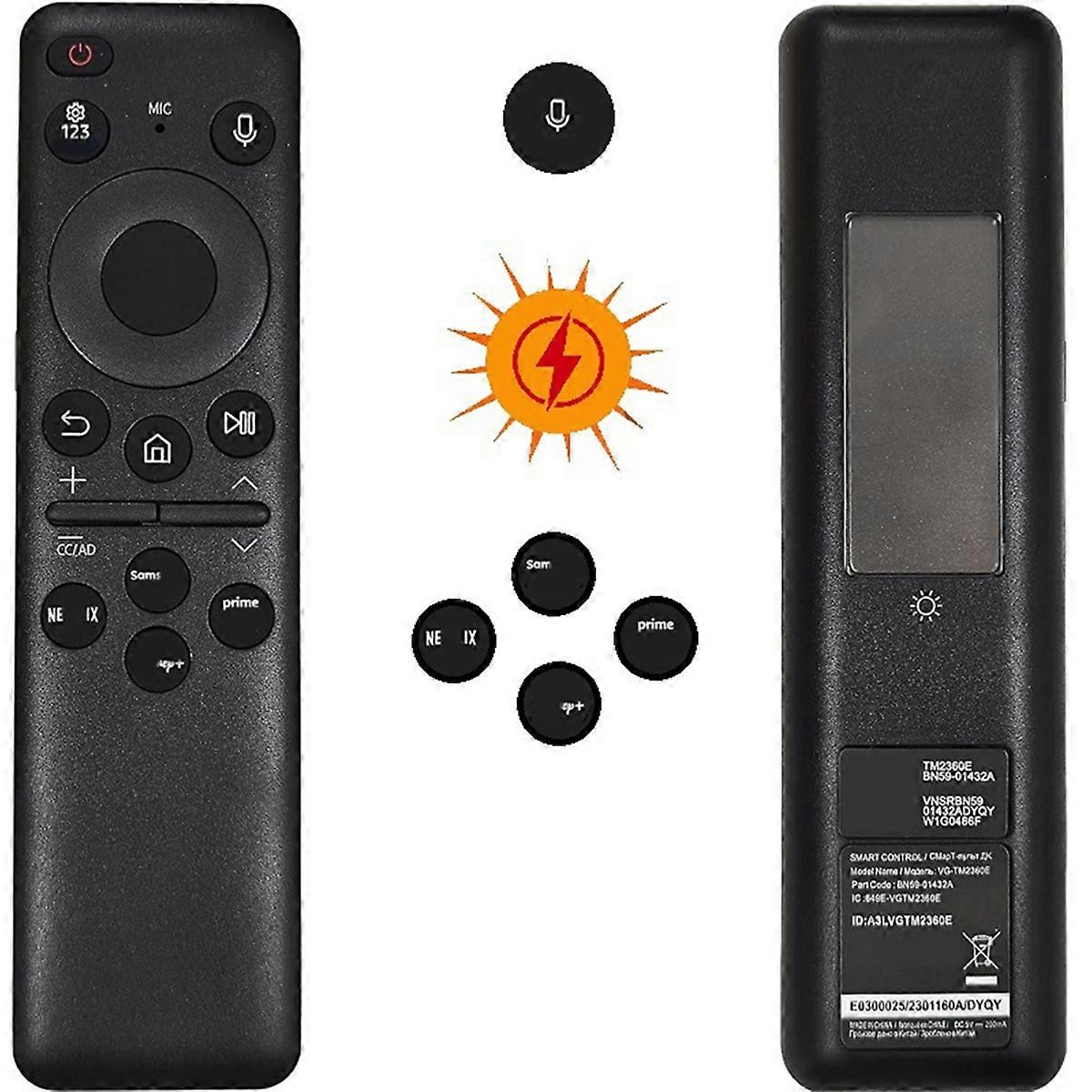 Solar Voice Remote Control BN59-01455A for Models QN