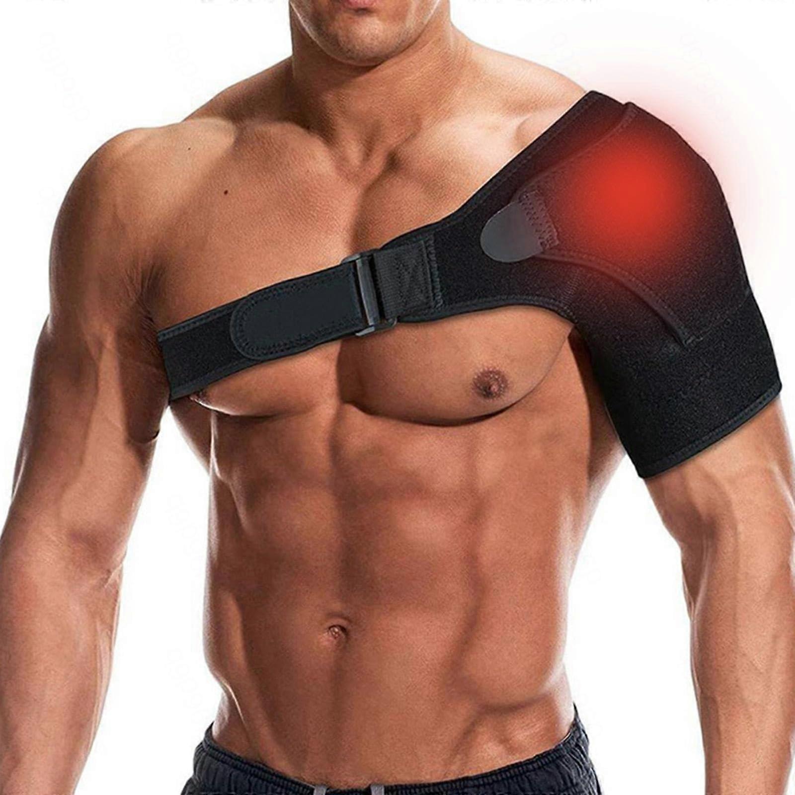 Adjustable Shoulder Support for Men and Women, Rotator Cuff and Labral Injury Brace, One Size Fits Left and Right Arm