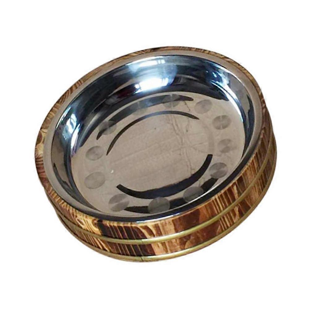 Practical Stainless Steel Barrel for Kitchen Use Vegetable Bucket with Smooth Surface 1 Pc