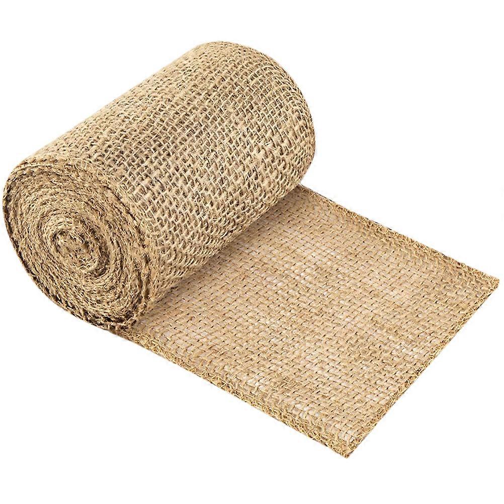 1 Roll Natural Burlap Tree Wrap for Saplings, Bushes & Hanging Baskets Breathable Winter Tree Protector Guard Bandage