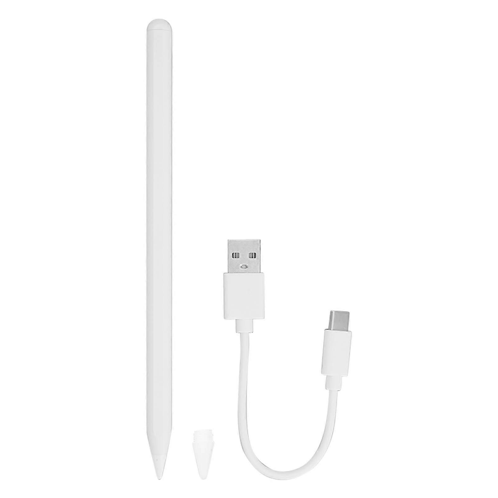 Stylus High Sensitivity Magnetic Design White Anti Palm Function Active Capacitive Pen for IOS Tablet