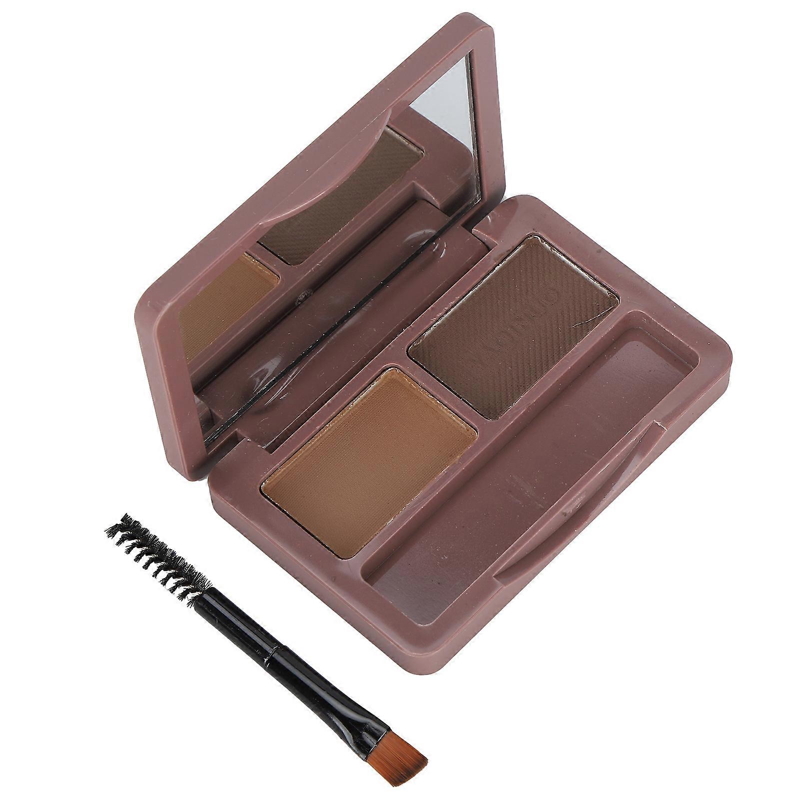 Waterproof Sweatproof Brow Powder Long Lasting Eyebrow Powder Makeup Tool 2.5g X 2 Colors