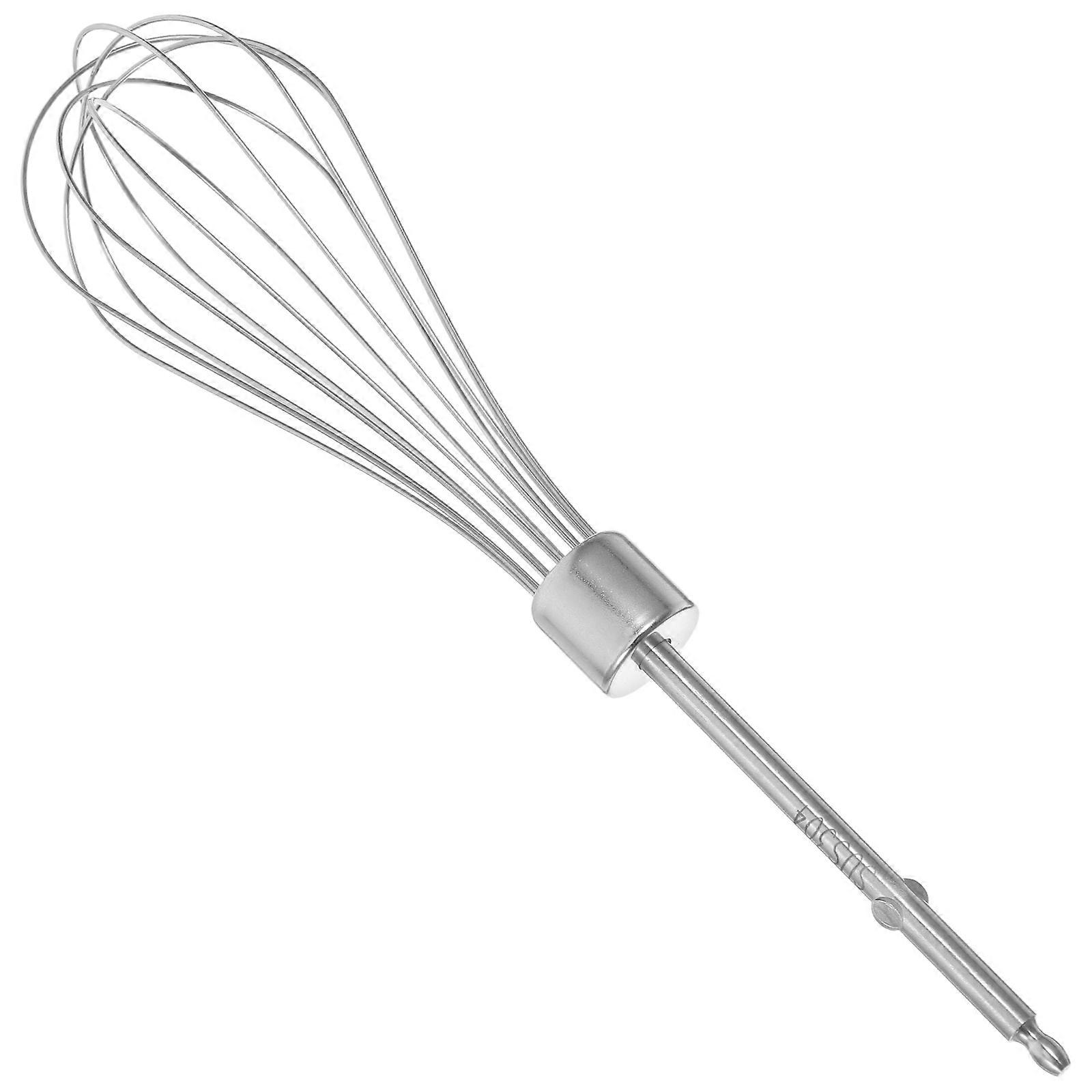 Stainless Steel Whisk Attachment for Hand Mixer Efficient Versatile Kitchen Tool for Blending and Whisking Silver