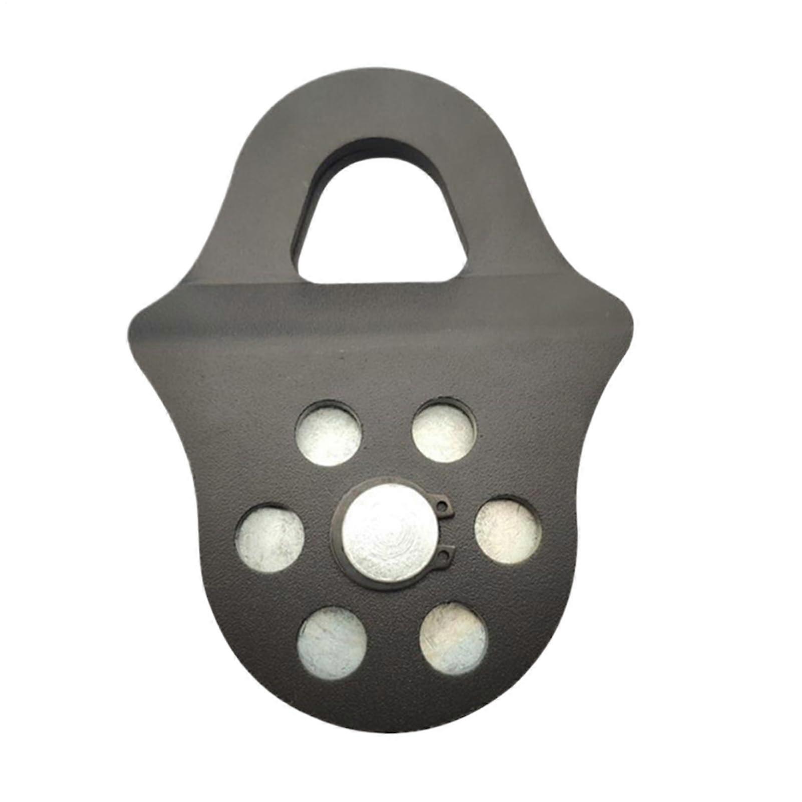 Winch Pulley Block 8000 kg, Off-Road Belt Pulley for Winches, Multifunctional Saddle Blocks in Black
