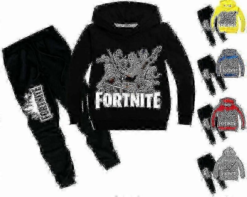 Enfants Fortnite Hoodie Pantalon Costume À Manches Longues Survêtement Sportswear Set SHJ1