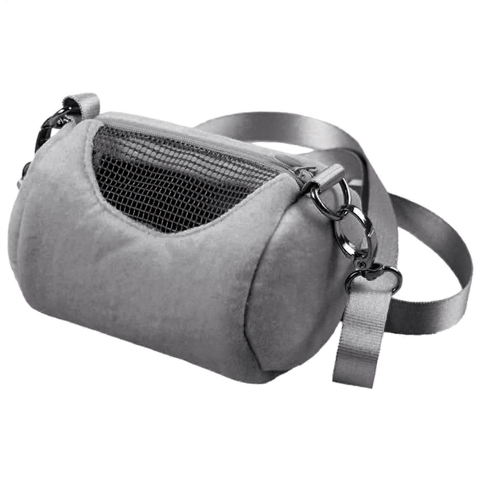 Portable Pet Carrier for Small Animals, Lightweight Cat Backpack with Soft Sides, Travel-Size Gray Pet Tote Bag