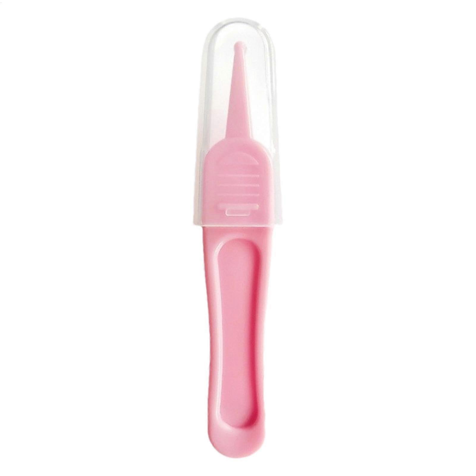 Baby Nose Cleaning Tweezers, Round Head Ear Nose Picker for Infants, Safe Booger Nipper Clip for Nasal and Ear Cleaning