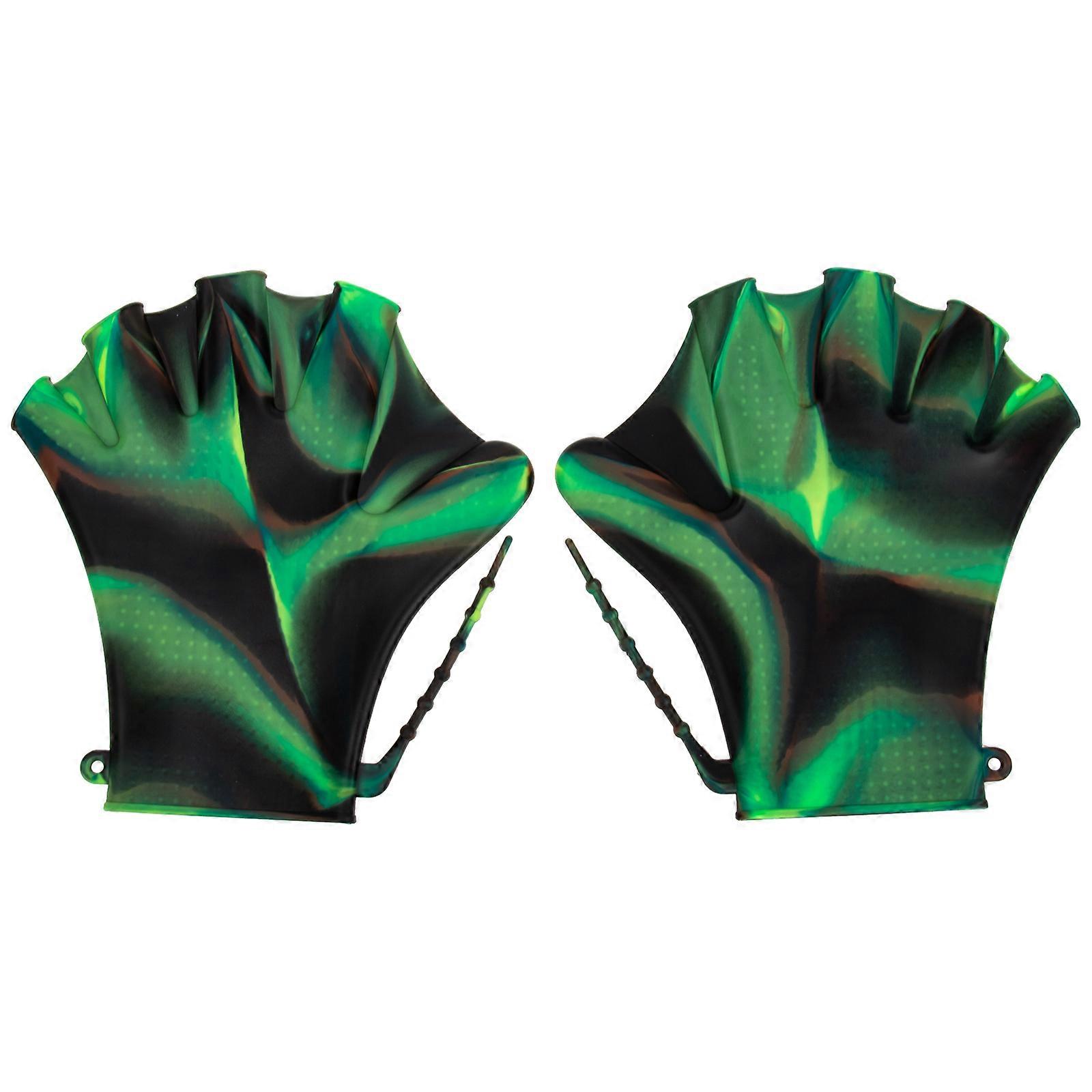 It looks like you've shared a product title for **swim gloves or paddles**, possibly for use in swimming training or water resistance workouts.