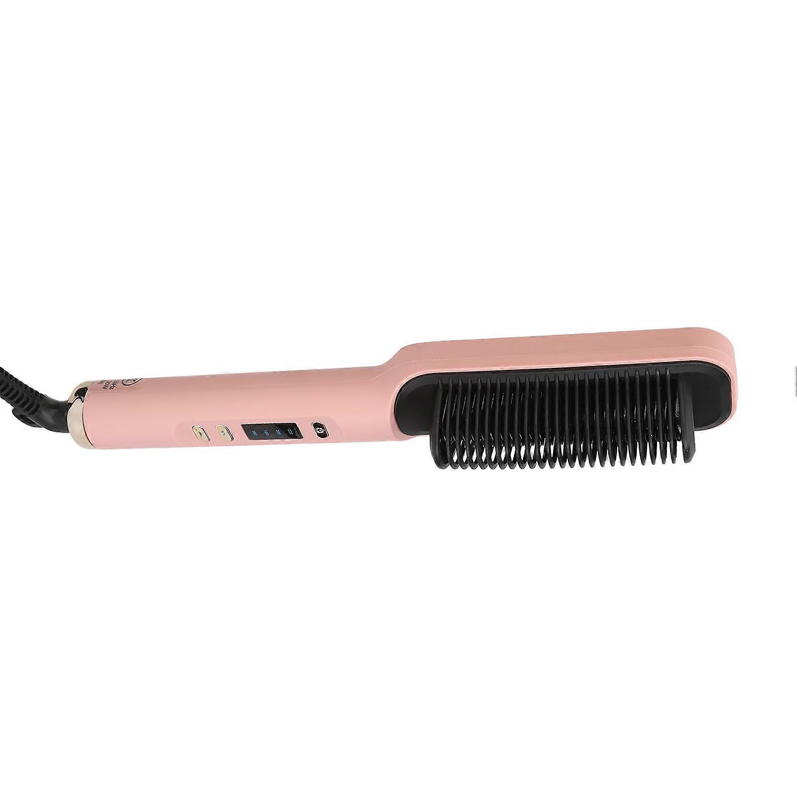 35W Negative Ion Hair Straightener Comb Dual Use Professional Heat Hair Straightening Brush