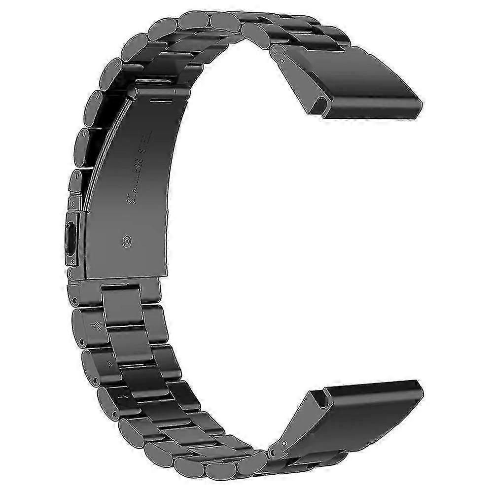 Garmin Fenix 7S/7S Pro/6S/6S Pro 20 mm en acier inoxydable 3 perles Bracelet de montre Bracelet de remplacement