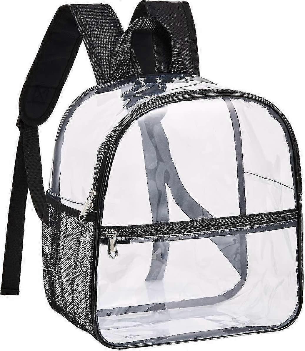 Clear Mini Backpack Stadium Approved, Water Proof Transparent Backpack For Work & Sport Event