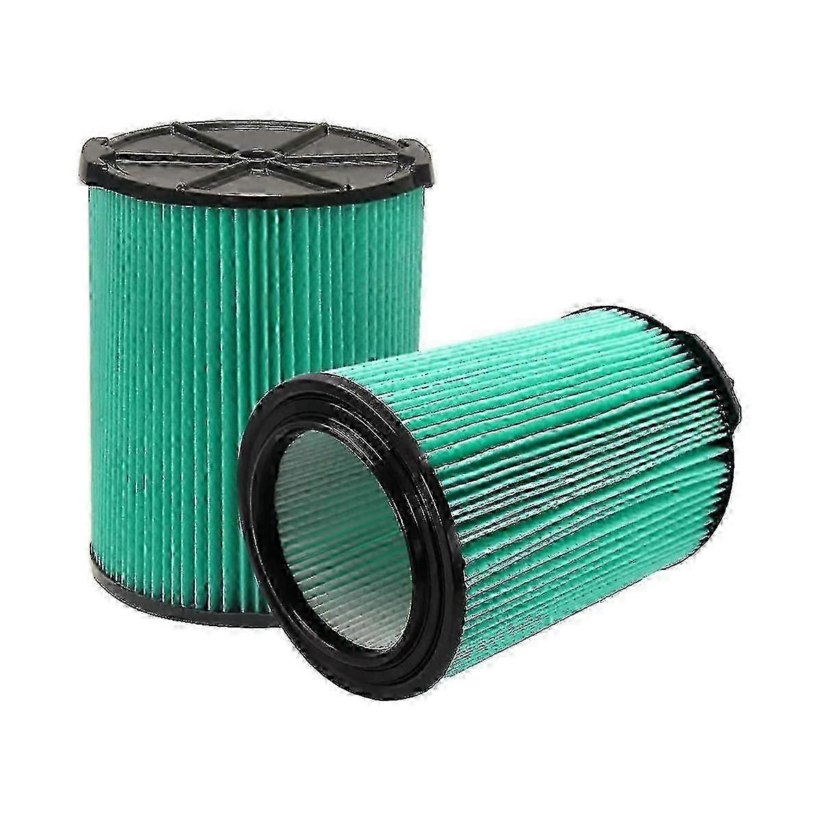 5-Layer Pleated Replacement Vacuum Filter Compatible with VF6000 for 5-20 Gallon Wet/Dry Vacuums - 2-Pack Filters